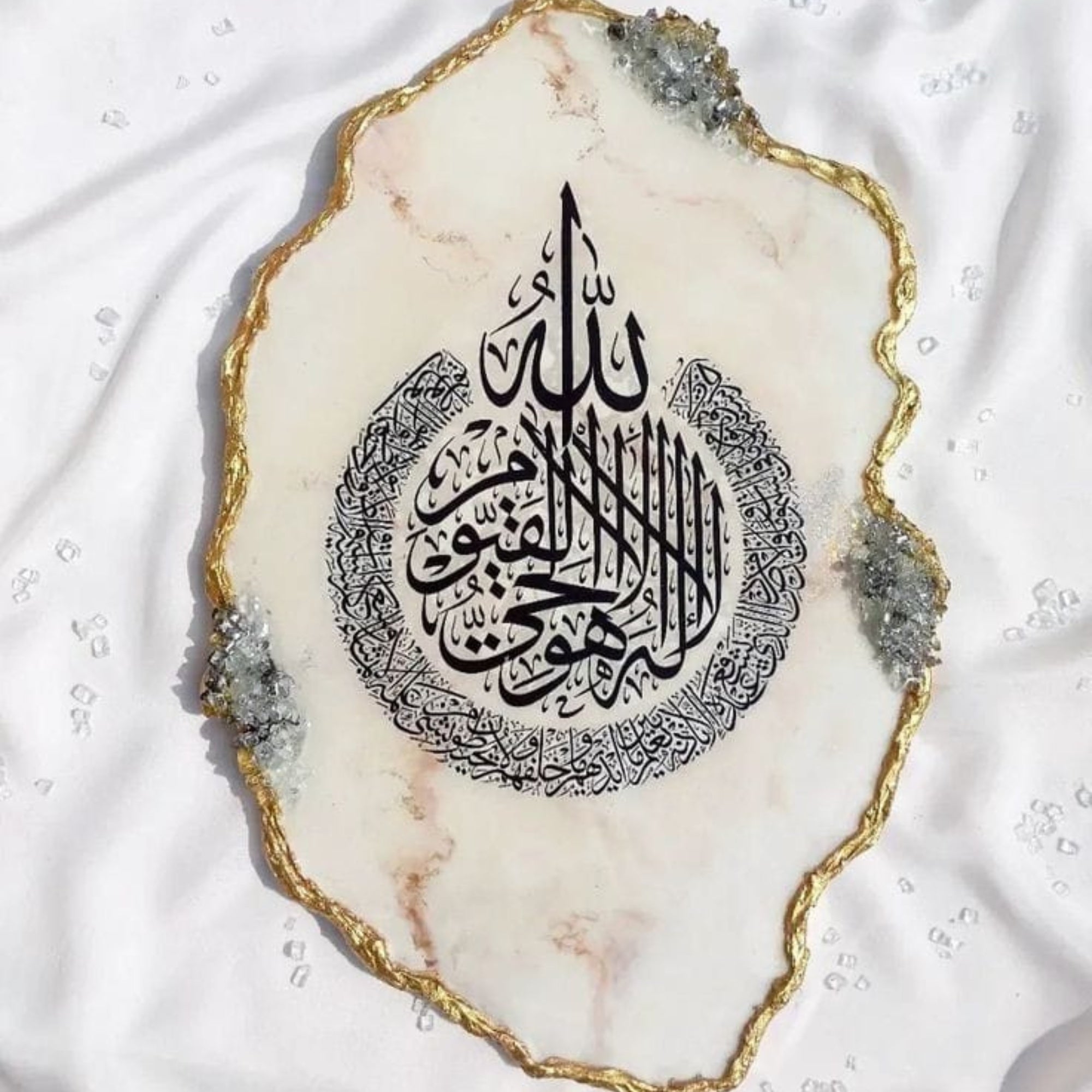 Epoxy Resin Calligraphy Painting