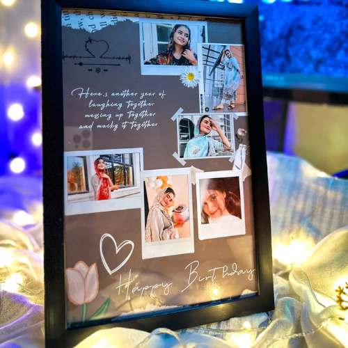 Customize Polarized Design Birthday Frame