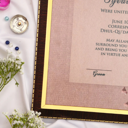 Anmol Custom Nikah Frame #1