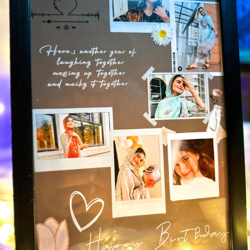 Customize Polarized Design Birthday Frame
