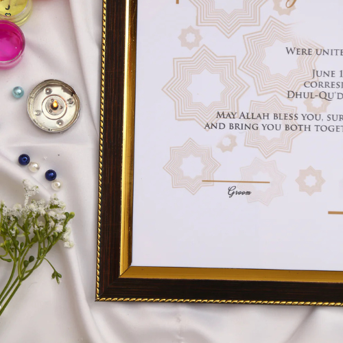 Anmol Custom Nikah Frame