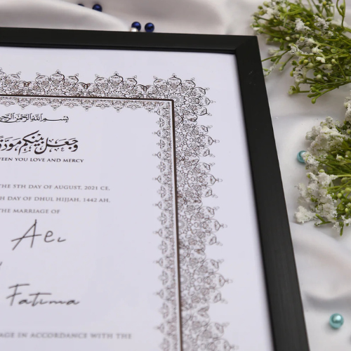 Virsa Custom Nikah Frame #3
