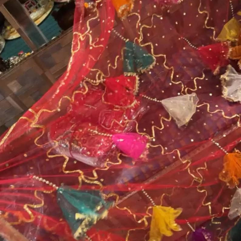 Bridal Entry dopata for Mehndi event