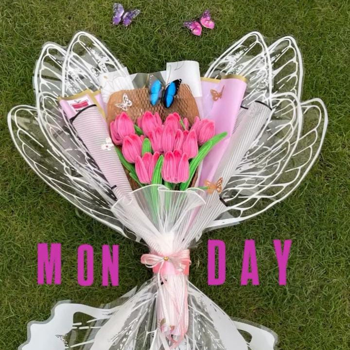 Pink Butterfly Dream Tulip Bouquet