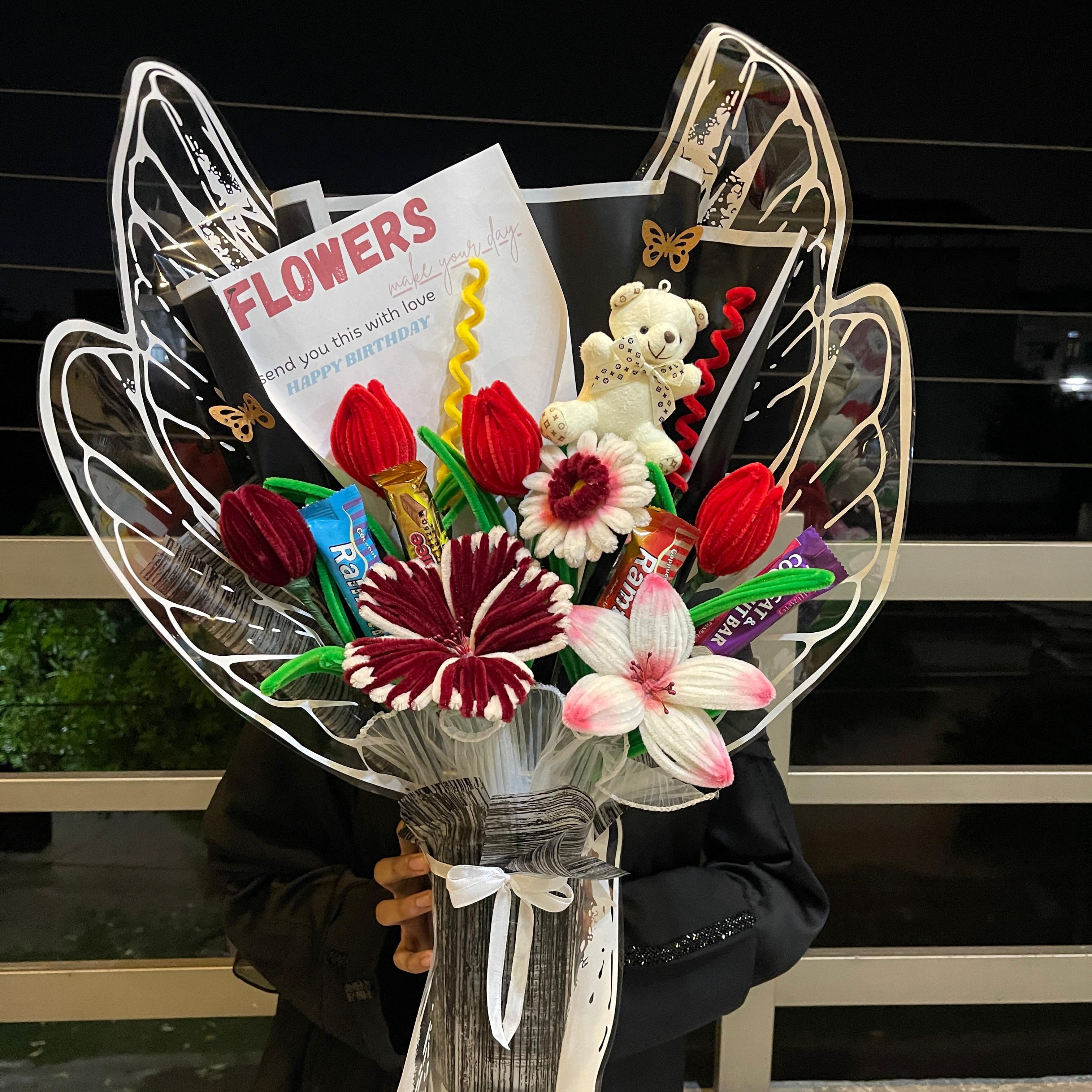 Sweet Wings Birthday Treat Bouquet