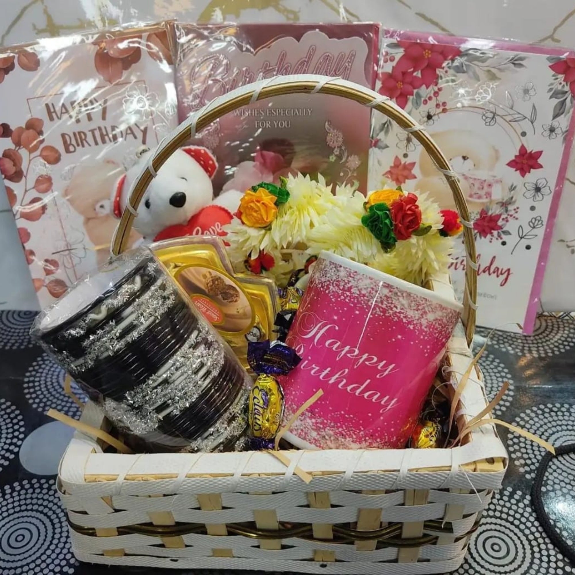 The "Sparkle & Wishes" Birthday Basket