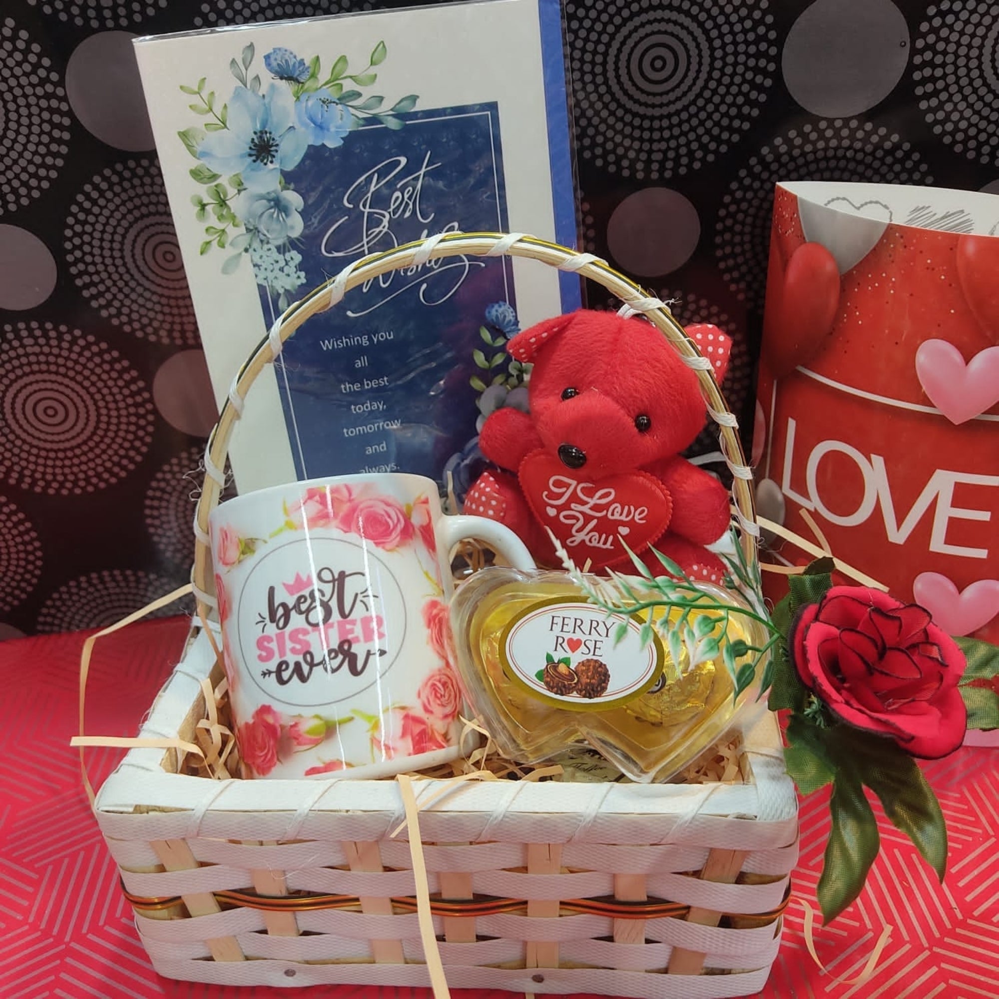 The "Best Sister Ever" Sweetheart Gift Basket