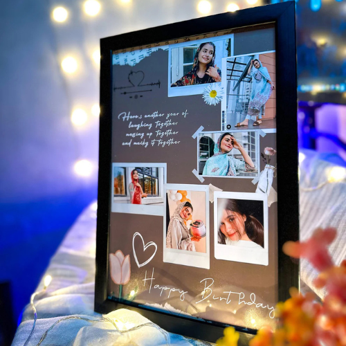 Customize Polarized Design Birthday Frame